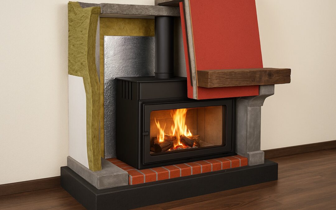 Plancha Rocflam de ISOVER para chimeneas.
