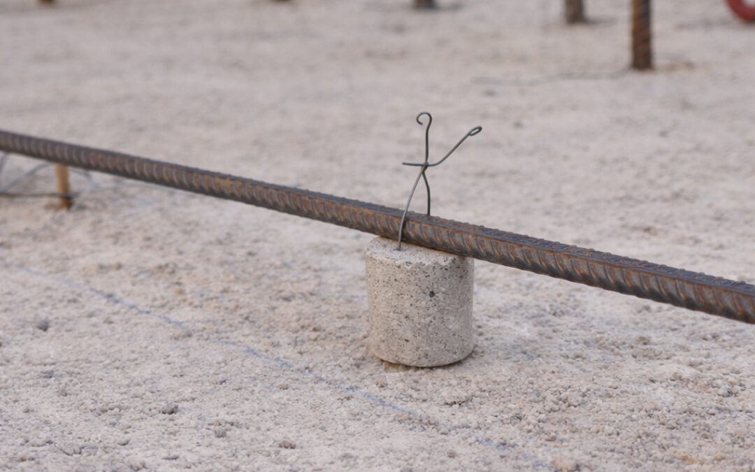 Un separador de hormigón.